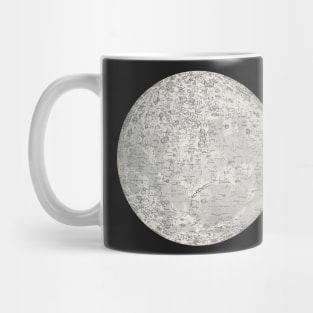 Cool Vintage Moon Surface Sphere Mug